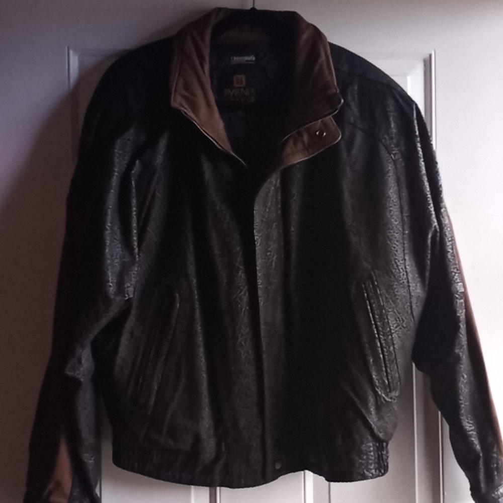 Used womens leather coat